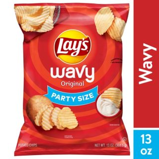 Lay's Wavy Original Potato Chips, Party Size