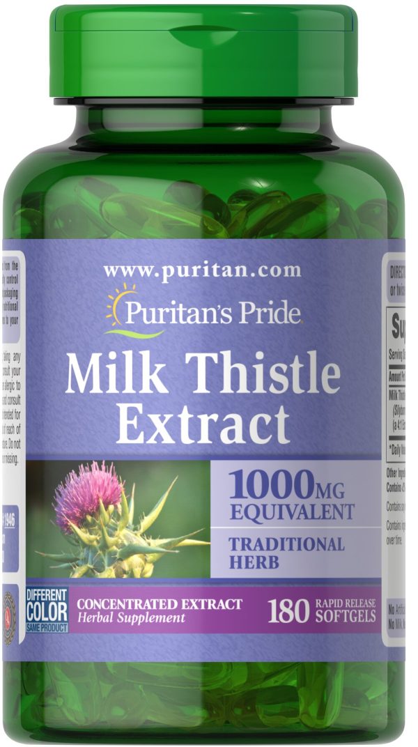 Milk Thistle 1000 mg 4:1 Extract (Silymarin)